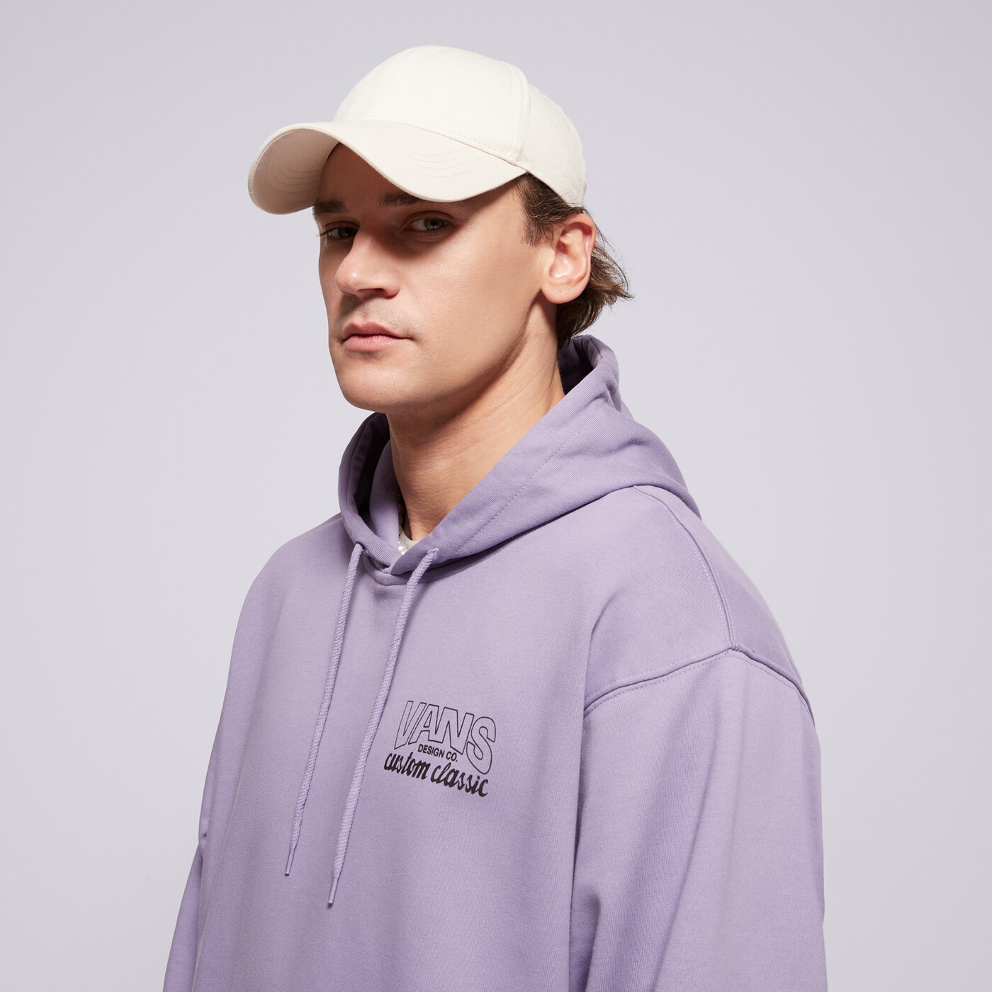 Мъжки суичър VANS СУИТЧЪР С КАЧУЛКА SHOP FRONT PULLOVER vn000nhr6ph цвят виолетов