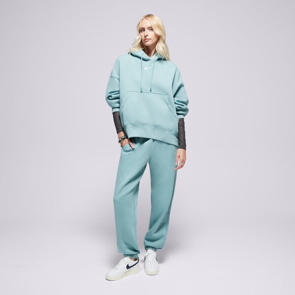 Дамски суичър NIKE СУИТЧЪР W NSW PHNX FLC OOS PO HOODIE dq5858-017 цвят зелен