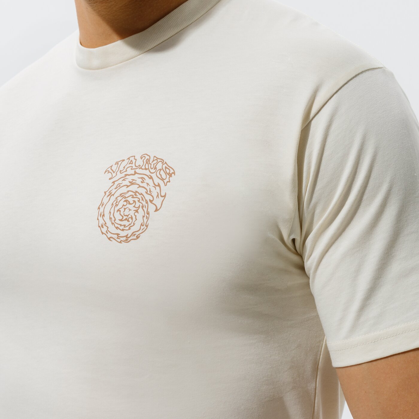 Мъжка тениска VANS ТЕНИСКА MN EL SOLE SS SEEDPEARL vn0a54cqz6k1 цвят бежов