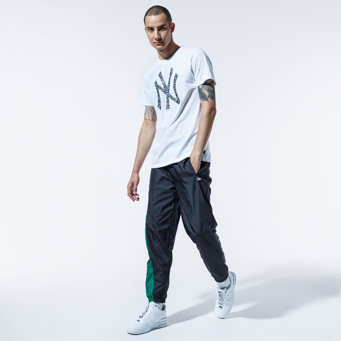 Мъжка тениска NEW ERA ТЕНИСКА MLB PRINT INFILL TEE NEYYAN WHI 12369838 цвят бял