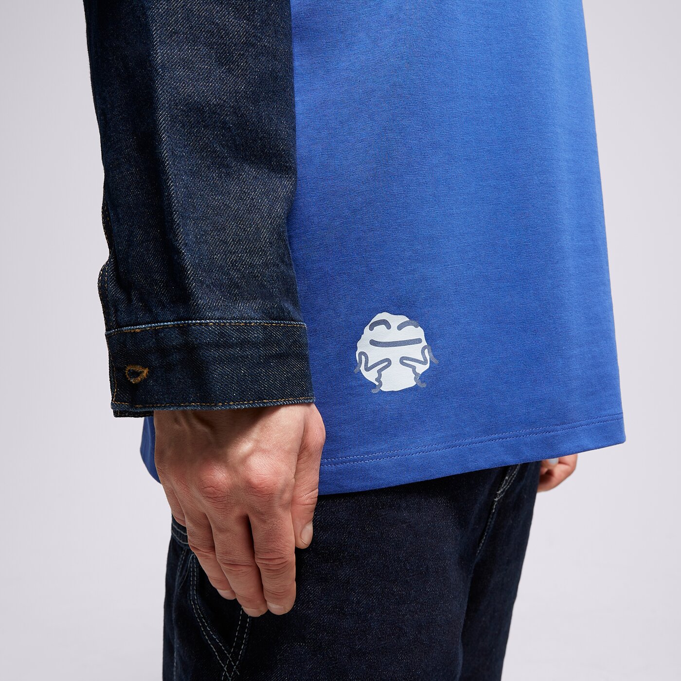 Мъжка тениска S.NOW JOB SIZEER ТЕНИСКА "SLAY" BLUE si323tsu55001 цвят син