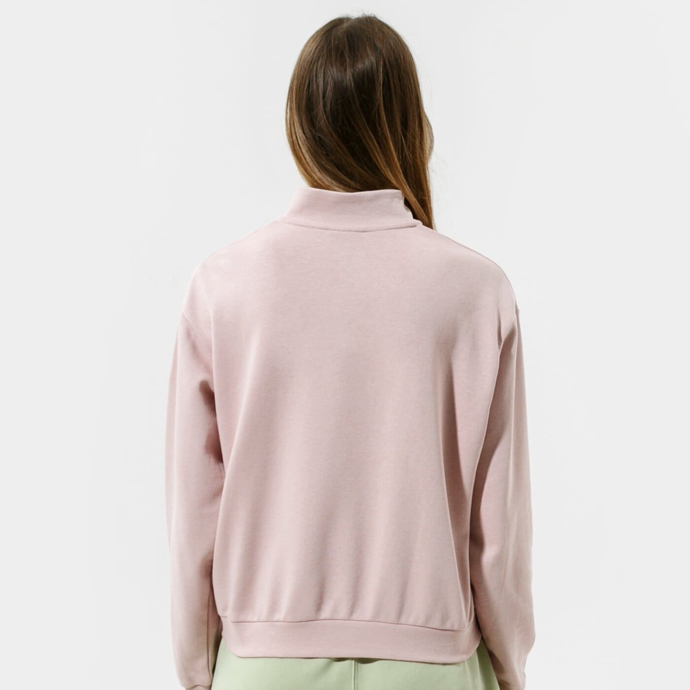 Дамски суичър NIKE СУИТЧЪР W NSW FEMME QZ FLC dc5501-601 цвят розов