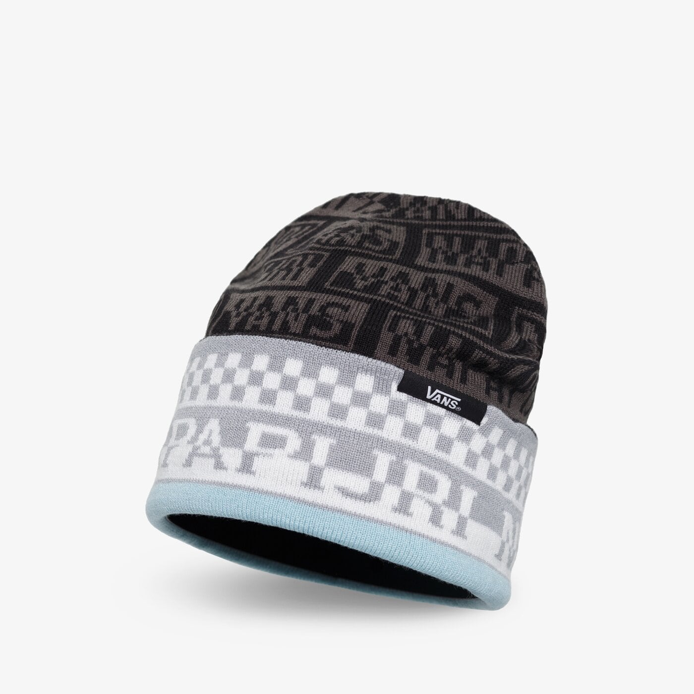 Дамска зимна шапка VANS ЗИМНА ШАПКА WM VANS X NAPAPIJRI BEANIE vn0a53xablk1 цвят черен
