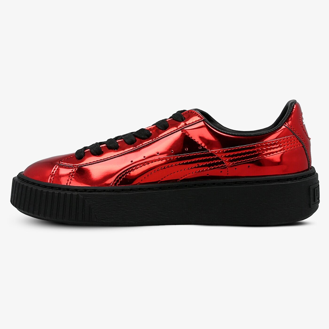 PUMA BASKET PLATFORM METALLIC HIGH 32633905 цвят червен