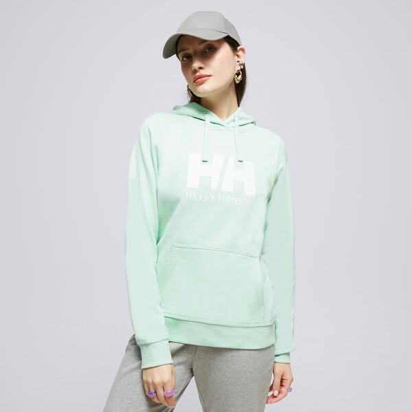 Дамски суичър HELLY HANSEN СУИТЧЪР С КАЧУЛКА W HH LOGO HOODIE 33978419 цвят зелен