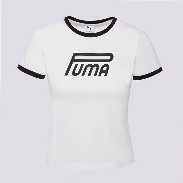 Дамска тениска PUMA ТЕНИСКА FUTURE.PUMA.ARCHIVE GRAPHIC SLIM TEE 632122 02 цвят бял