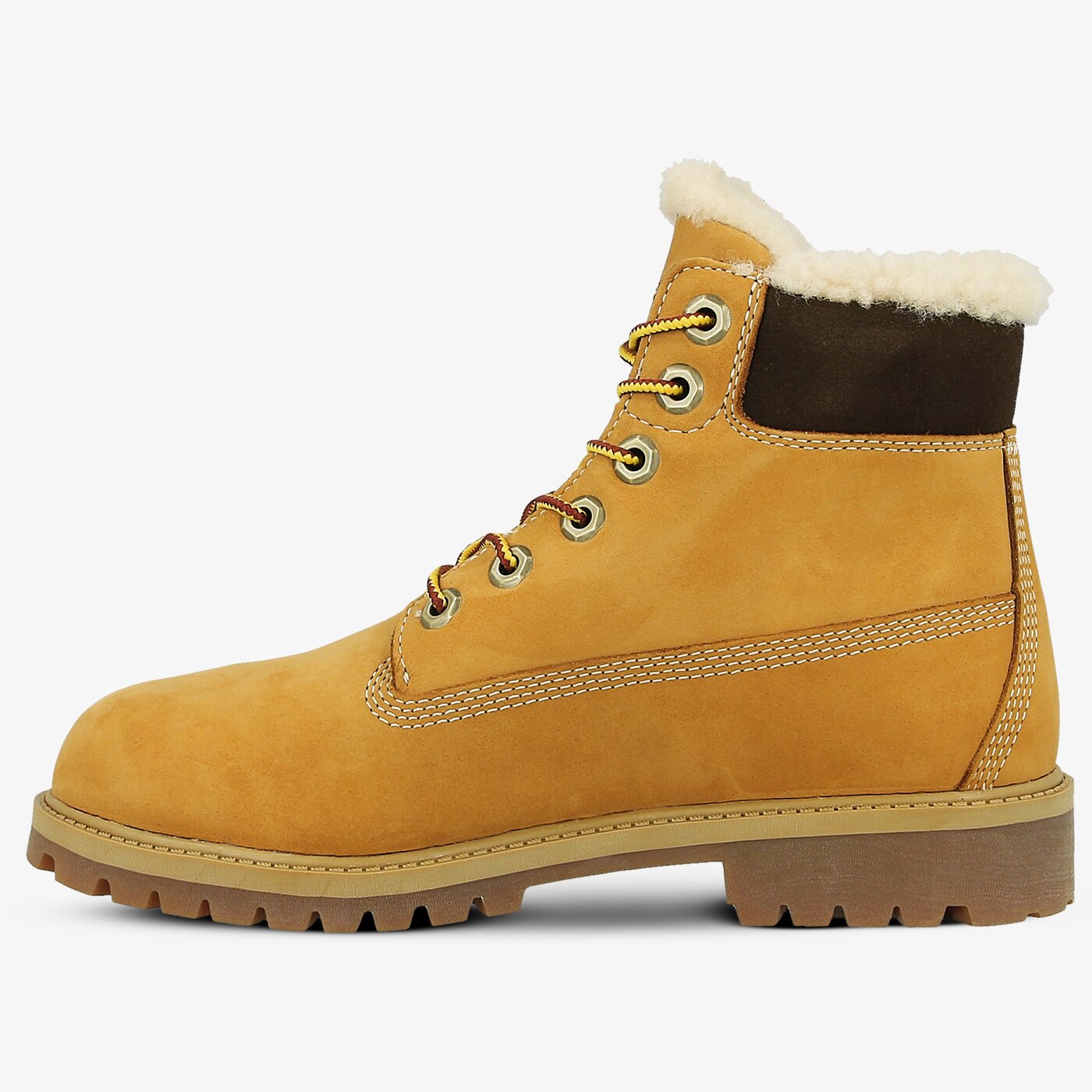 Детски боти TIMBERLAND 6 IN PRMWPSHEARLING LINED LINED tb1a1bei2311 цвят жълт