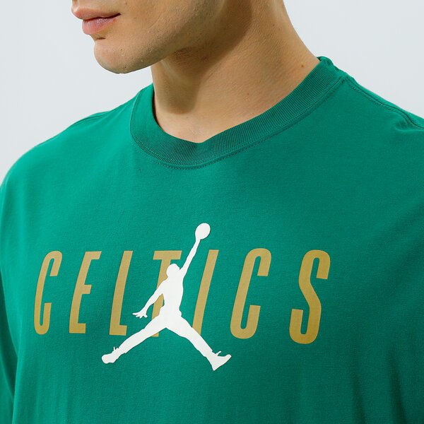 Мъжка тениска NIKE ТЕНИСКА BOS M NK CTS JDN STMT SS TEE NBA da6504-312 цвят зелен