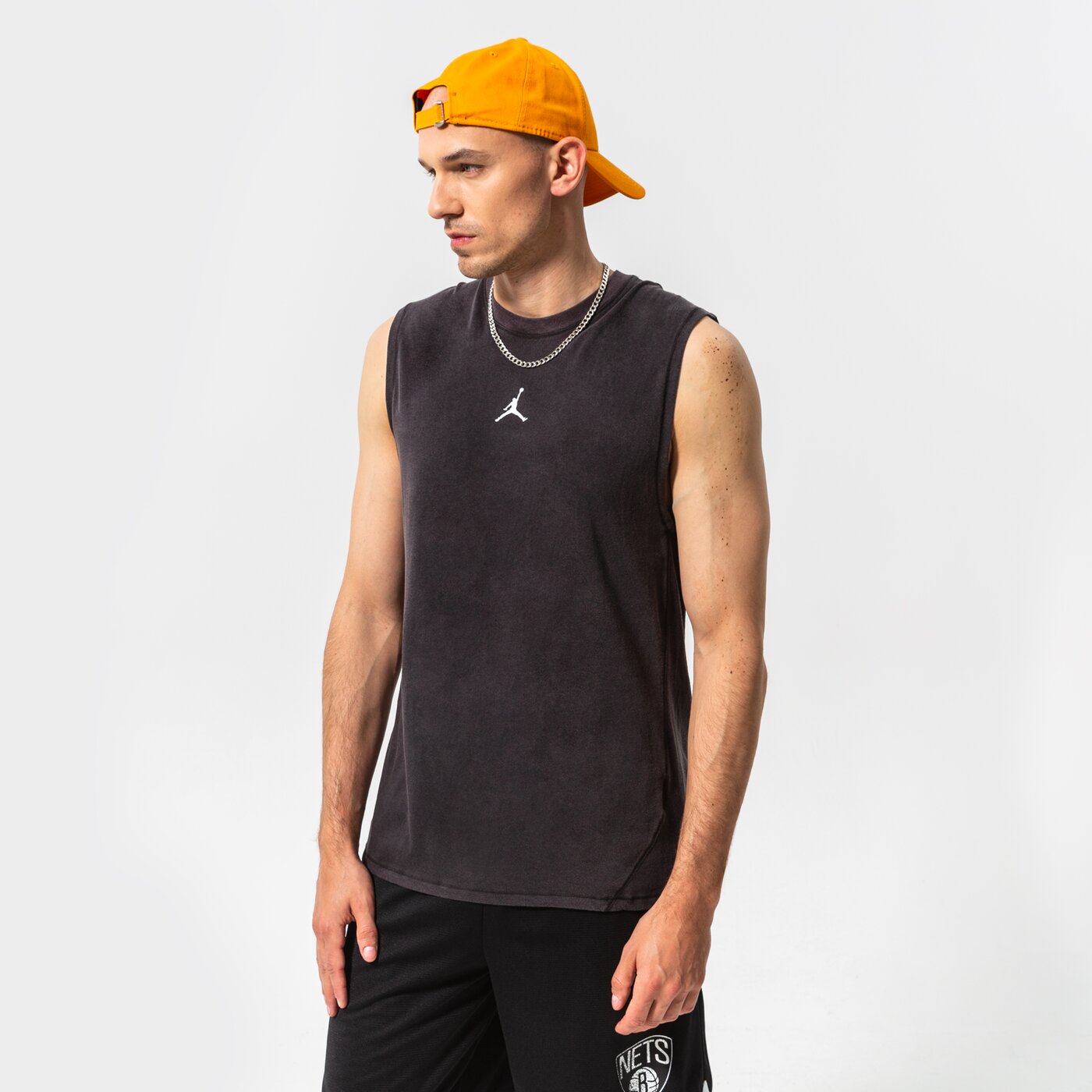 Мъжка тениска JORDAN ПОТНИК M J DF SPRT SLVLS ТОП dm1827-010 цвят черен