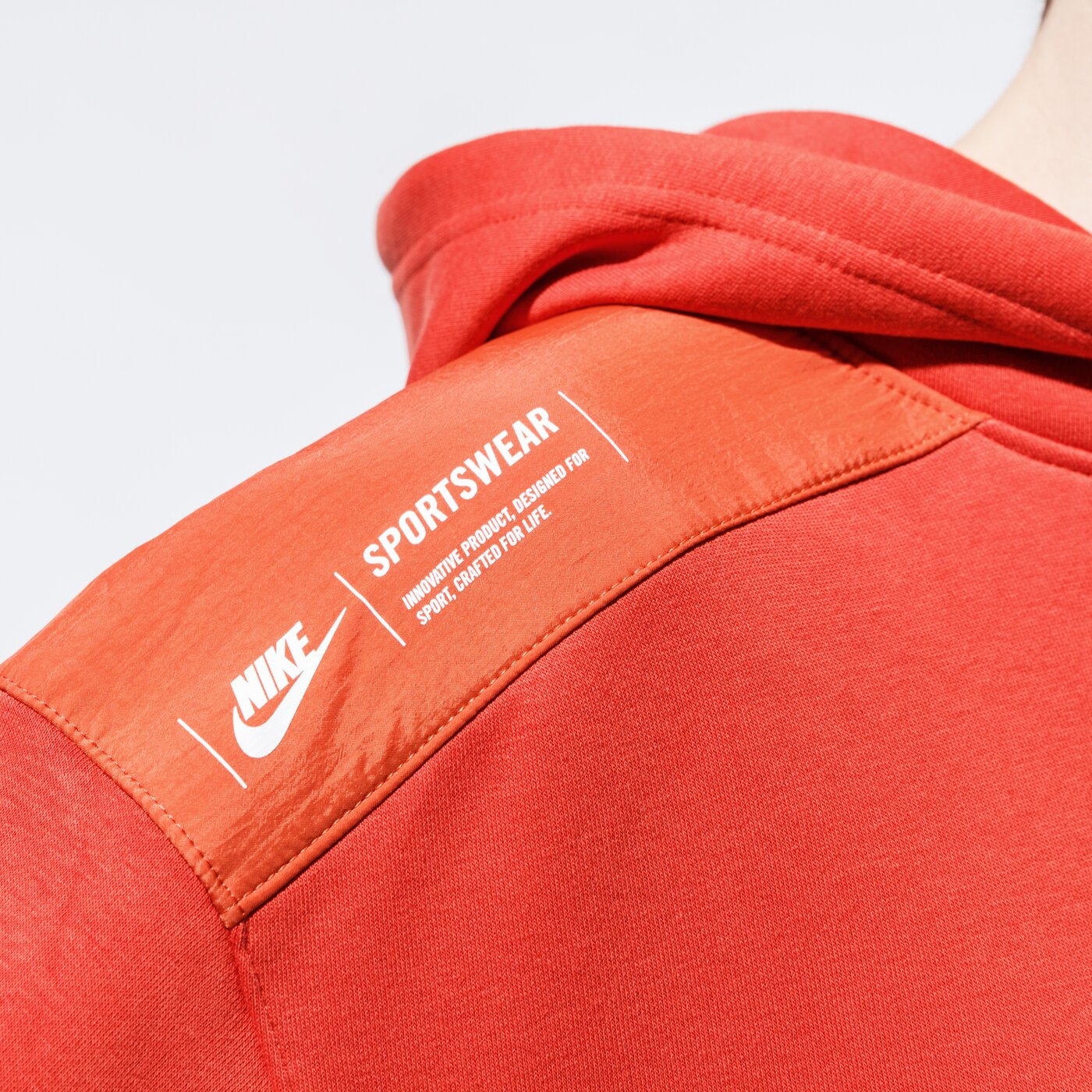 Дамски суичър NIKE СУИТЧЪР С КАЧУЛКА W NSW PO HOODIE FLC UU dd3605-852 цвят оранжев