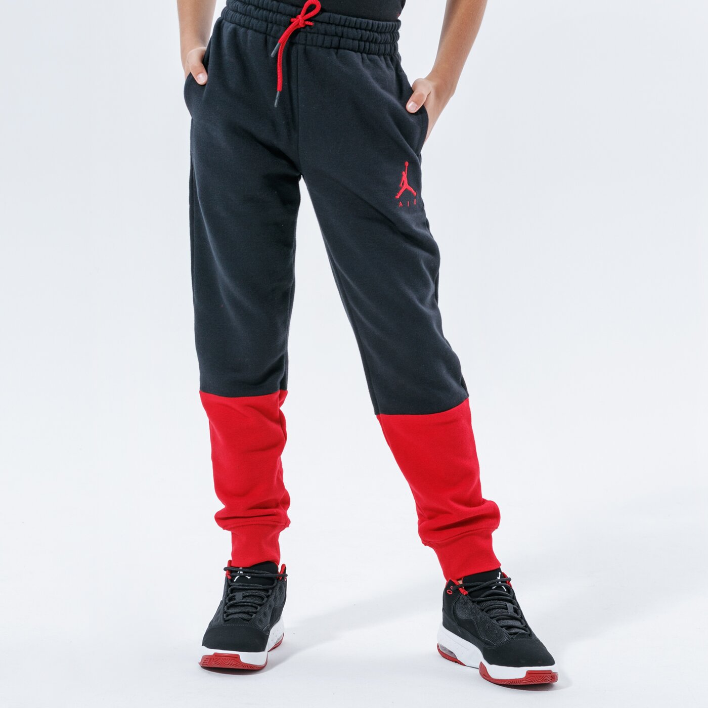 Детски панталони JORDAN ПАНТАЛОНИ JUMPMAN AIR FLEECE PANT BOY 957725-kr5 цвят бордо