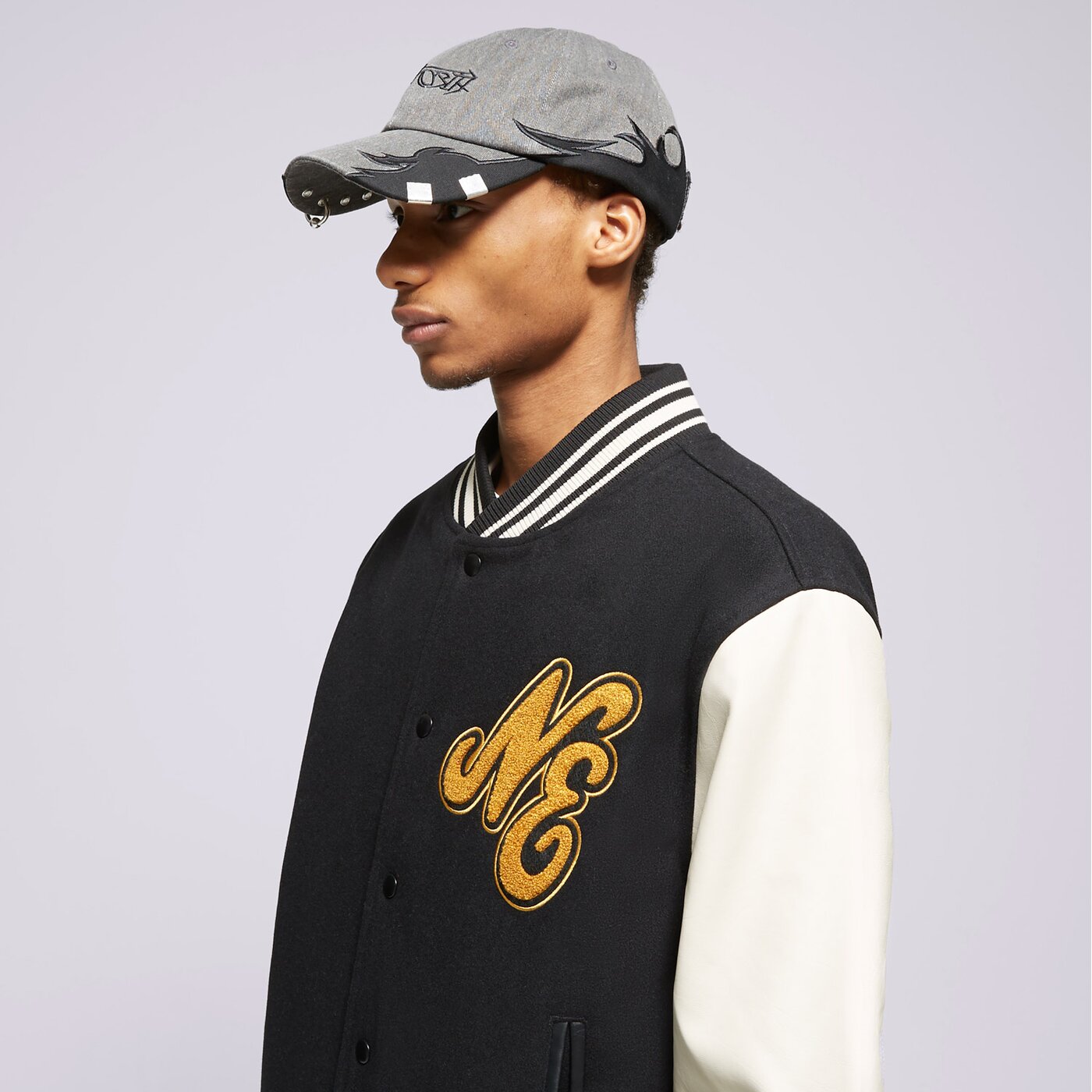 Мъжко зимно яке NEW ERA ЯКЕ NE SCRIPT LOGO NONE 60435416 цвят черен