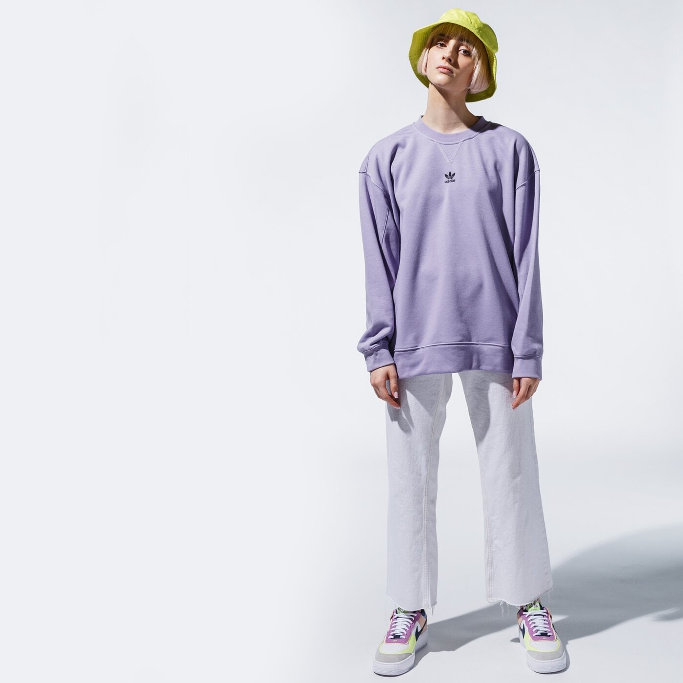 Дамски суичър ADIDAS СУИТЧЪР SWEATSHIRT gn4768 цвят виолетов