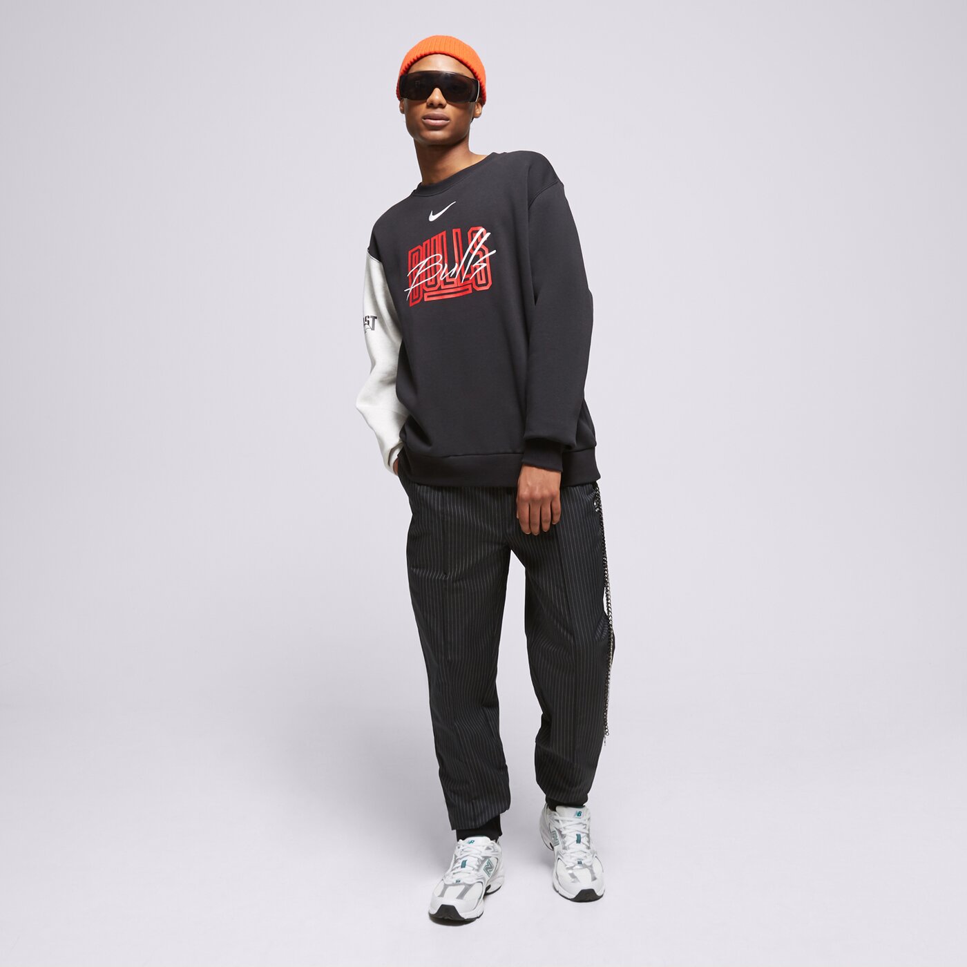 Мъжки суичър NIKE СУИТЧЪР CHI M NK FLC CREW CTS GX NBA dr9339-010 цвят черен