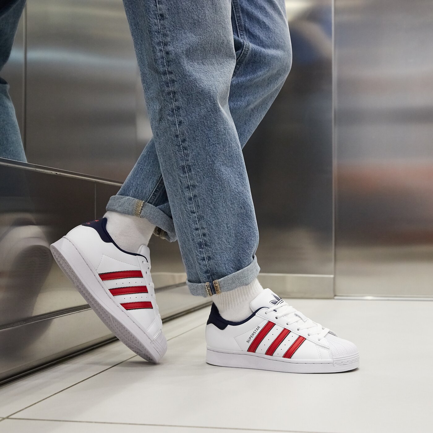 Детски маратонки ADIDAS SUPERSTAR J  ig0249 цвят бял