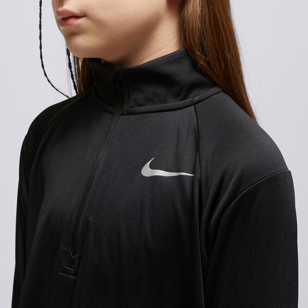 Детски суичър NIKE СУИТЧЪР (G)(F)LS HZ RUN ТОП BLK SWEATSHIRT dm8450-010 цвят черен