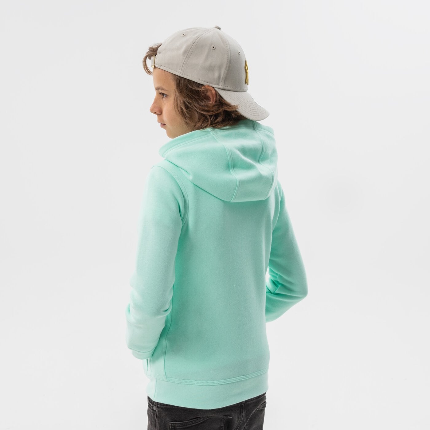 Детски суичър NIKE СУИТЧЪР С КАЧУЛКА NIKE SPORTSWEAR CLUB BOY bv3757-379 цвят зелен