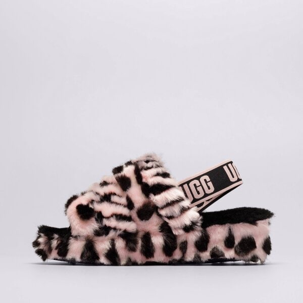 Дамски чехли и сандали UGG FLUFF YEAH ANIMALI 1127073-pink scallop цвят розов