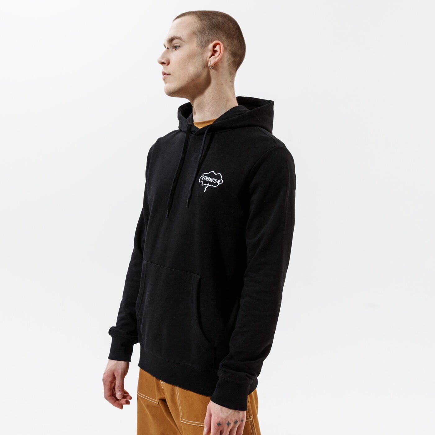 Мъжки суичър ELEMENT СУИТЧЪР С КАЧУЛКА PEANUTS SLIDE HOOD w1hob2elp13732 цвят черен