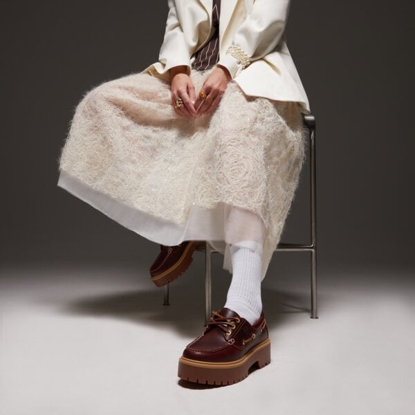 Дамски кежуал TIMBERLAND STONE STREET BOAT SHOE tb0a2qdmd571 цвят кафяв