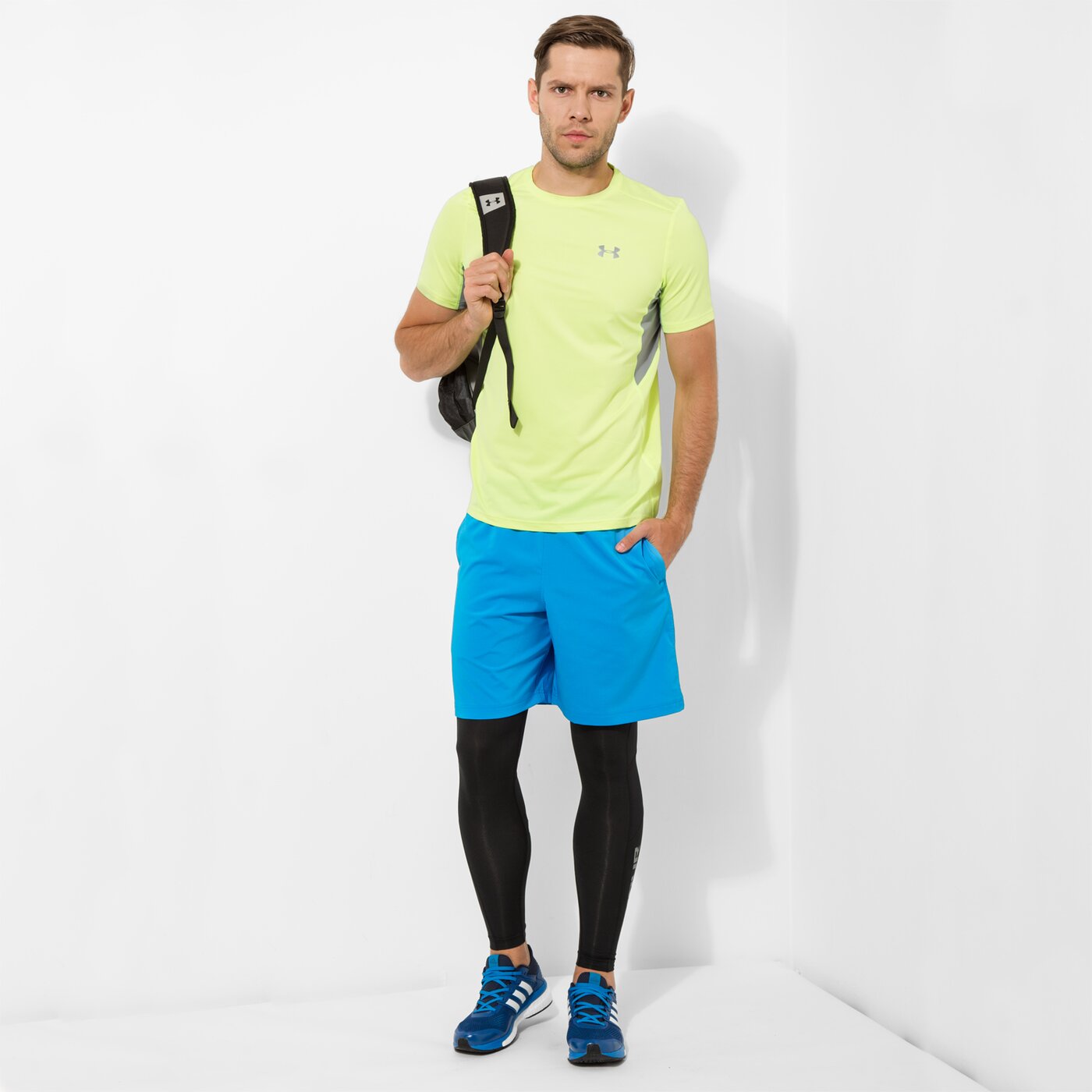 Мъжка тениска UNDER ARMOUR ТЕНИСКА COLSWITC RUN 1271844786 цвят жълт