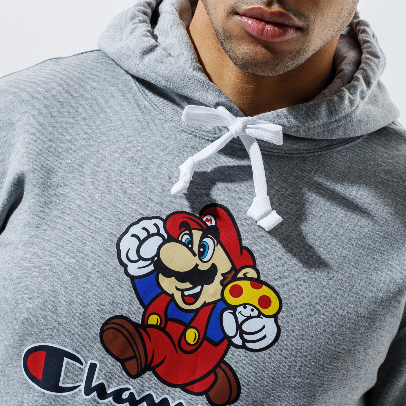 Мъжки суичър CHAMPION СУИТЧЪР С КАЧУЛКА HOODED SWEATSHIRT 216868em006 цвят сив