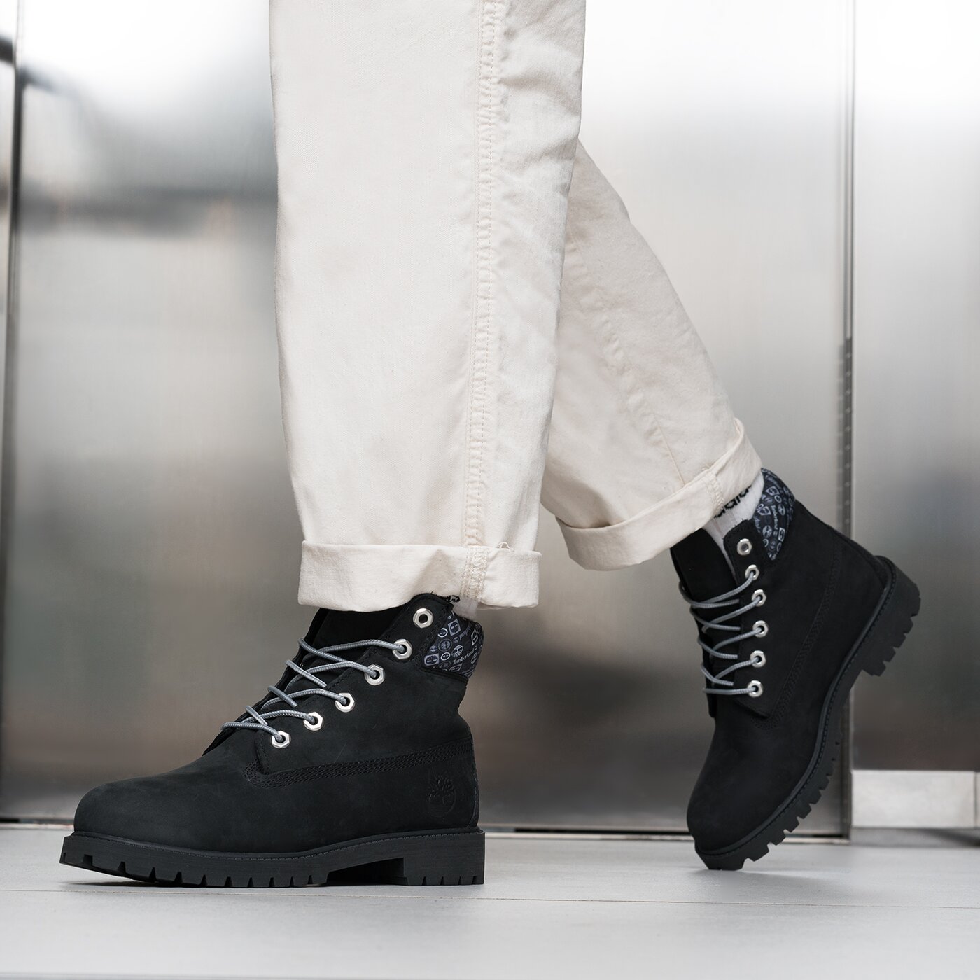 Детски боти TIMBERLAND PREMIUM  tb0a5sz10011 цвят черен