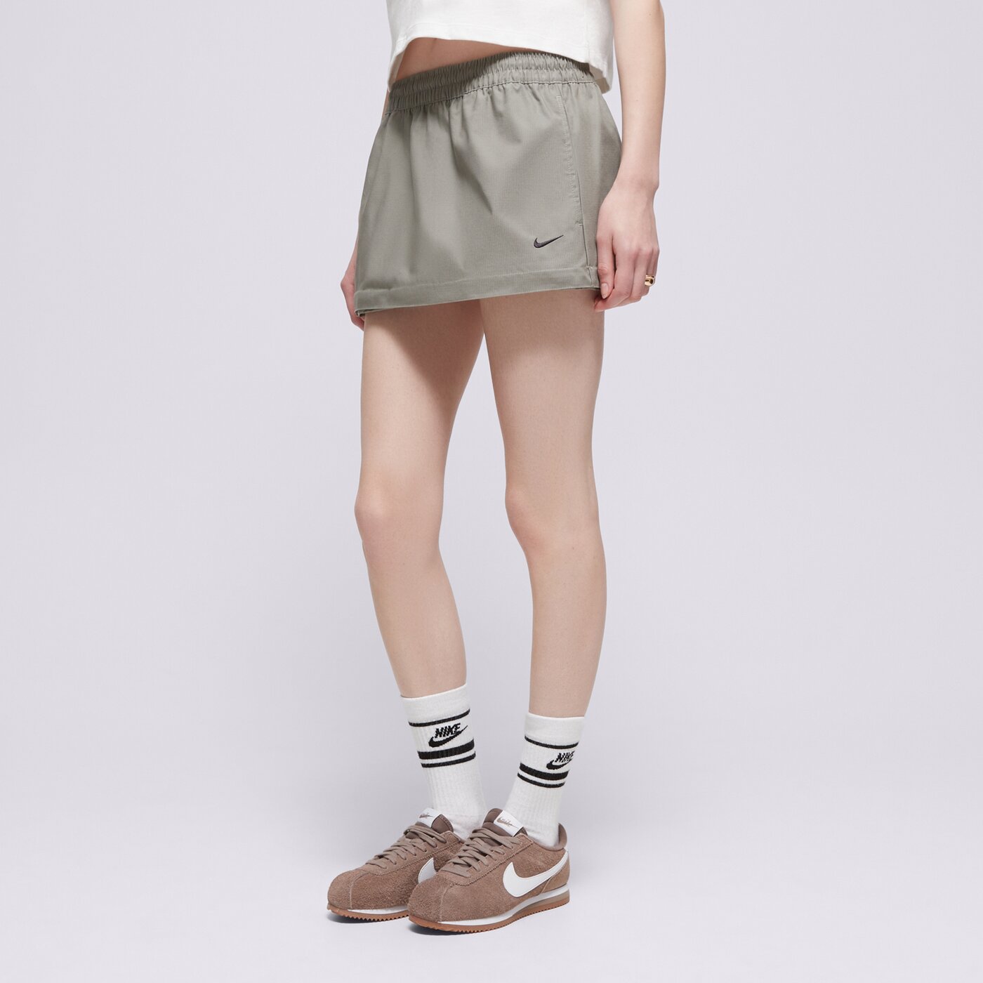 Дамски NIKE ПОЛА W NSW ESSTL WVN MR CGO MDI SKT fv7503-320 цвят каки