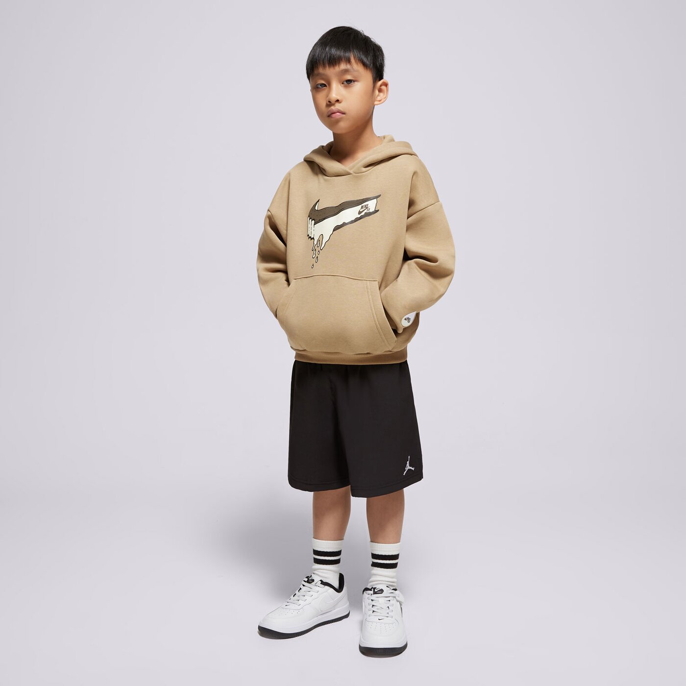 Детски суичър NIKE СУИТЧЪР С КАЧУЛКА K NIKE SB FLC HOODIE BOY hf8801-297 цвят зелен