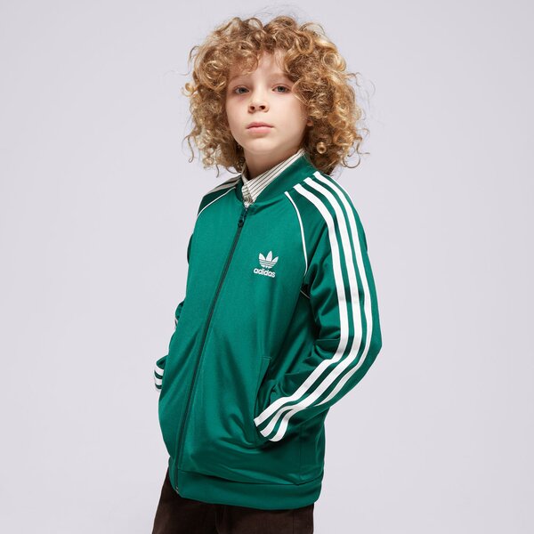 Детски суичър ADIDAS СУИТЧЪР SST TRACK ТОП BOY in8477 цвят зелен