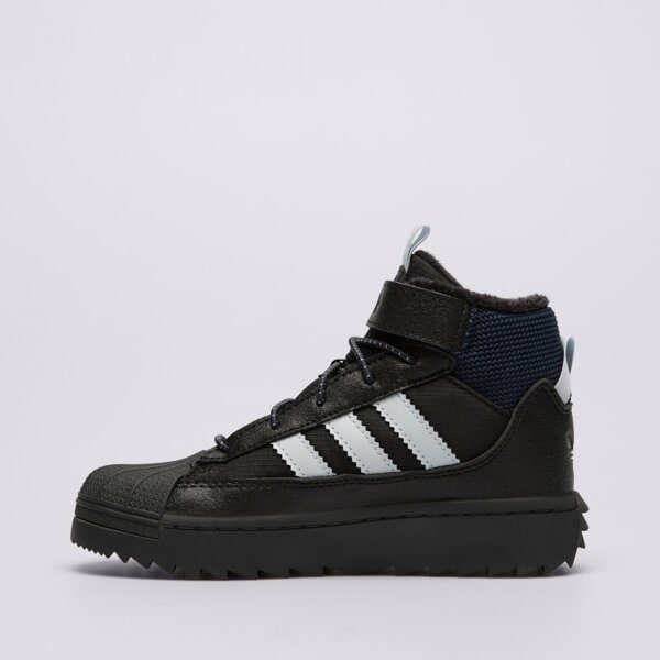 Детски зимни обувки ADIDAS SUPERSTAR WINTER TREK C jq0344 цвят черен