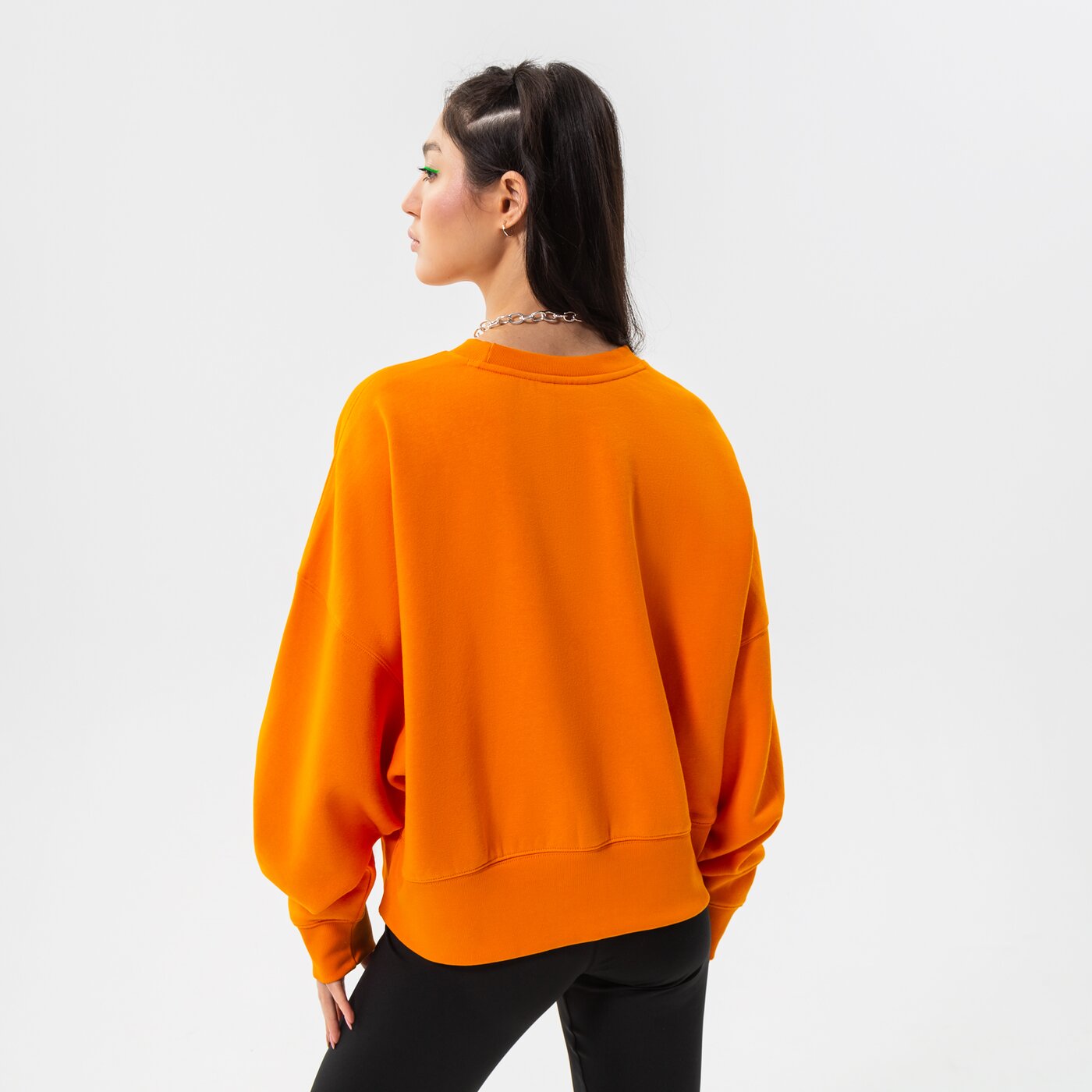 Дамски суичър ADIDAS СУИТЧЪР SWEATSHIRT hf7477 цвят оранжев