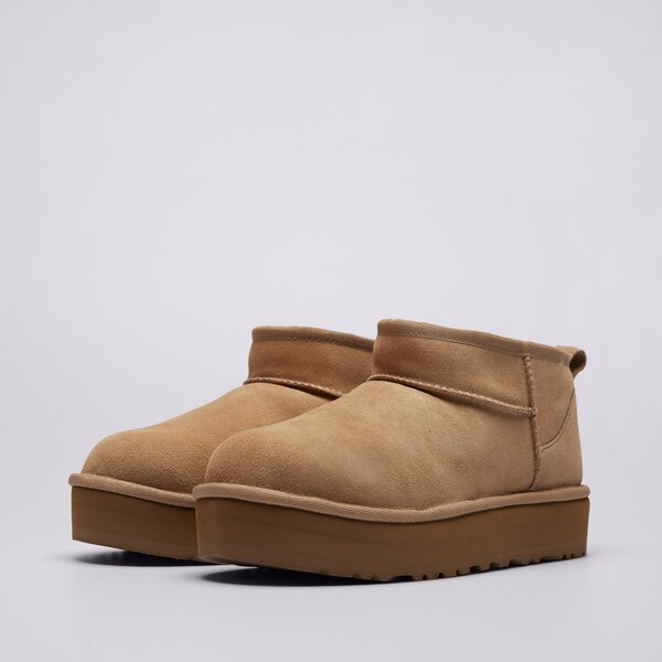 Детски кежуал UGG KIDS' CLASSIC ULTRA MINI PLATFORM 1157791k-san цвят кафяв