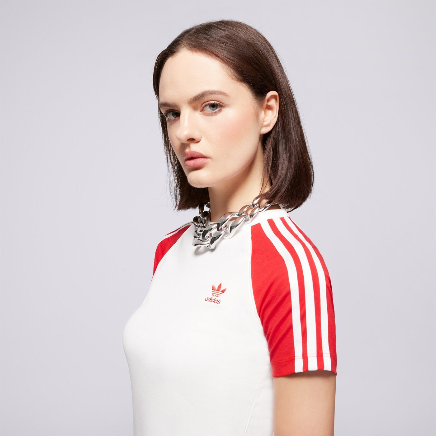 Дамска тениска ADIDAS ТЕНИСКА 3S SLIM TEE jd0835 цвят бял
