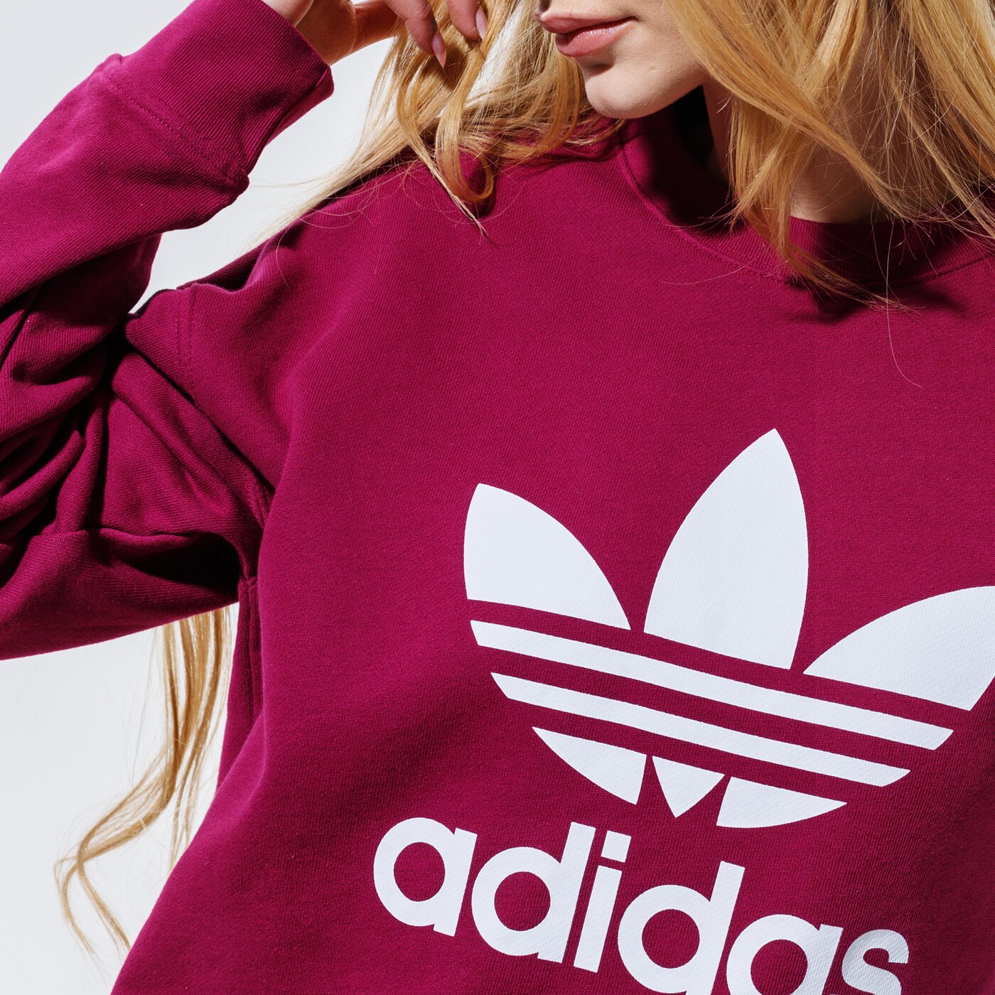 Дамски суичър ADIDAS СУИТЧЪР TRF CREW SWEAT gd2437 цвят бордо