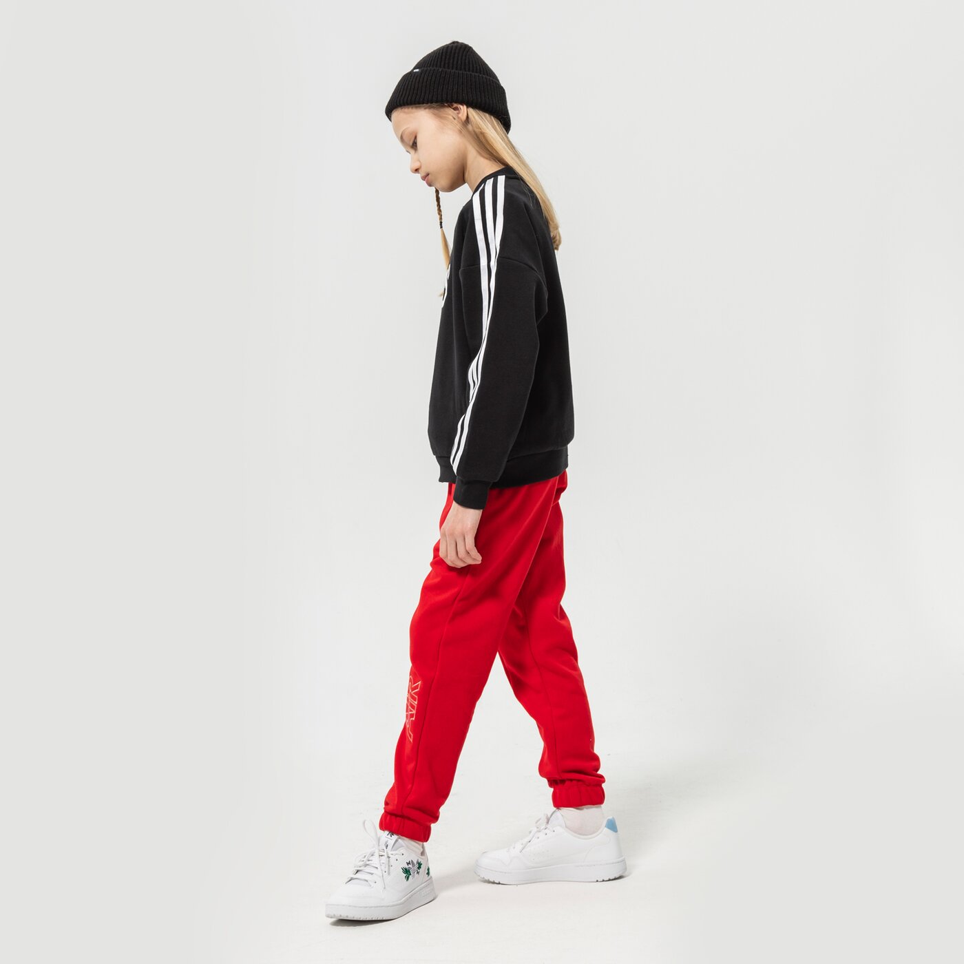 Детски суичър ADIDAS СУИТЧЪР CREW GIRL hc4558 цвят черен