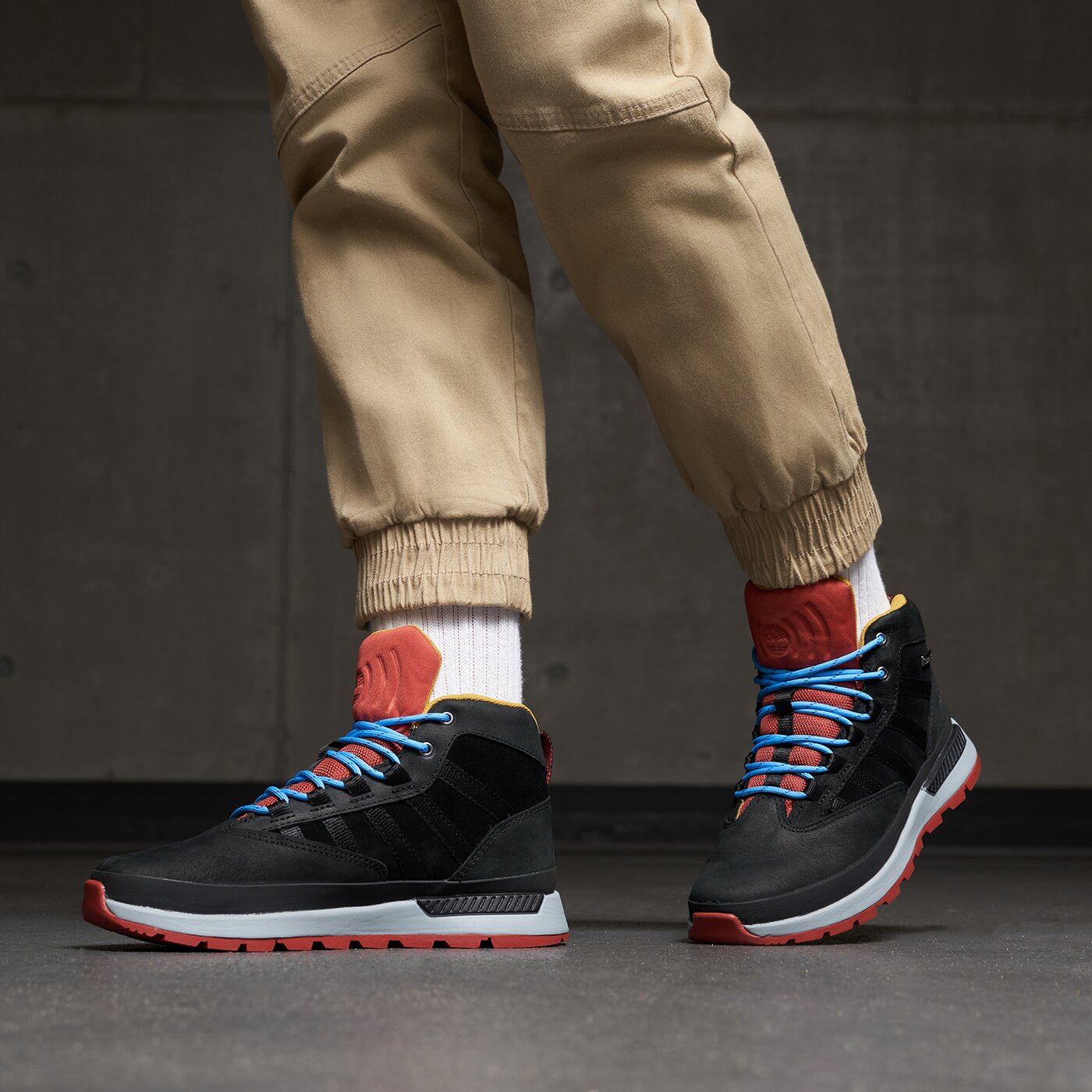 Детски зимни обувки TIMBERLAND EURO TREKKER MID LEATHER tb0a667v0151 цвят черен