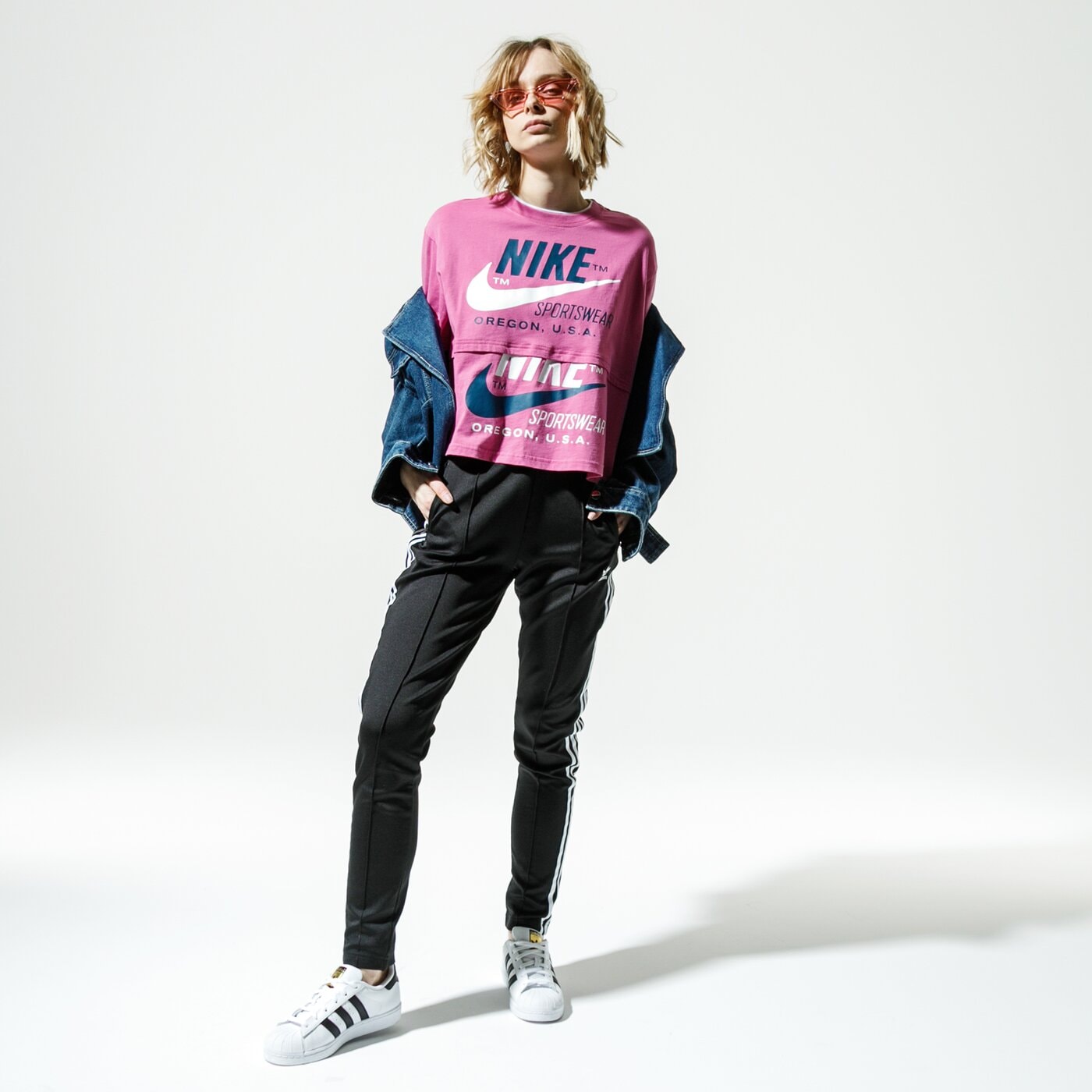 Дамска тениска NIKE ТЕНИСКА W NSW ICN CLSH SS ТОП cj2040-691 цвят розов