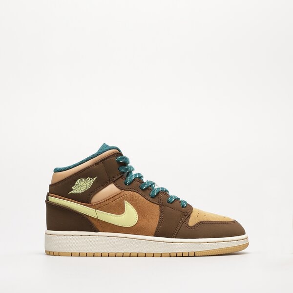 Детски маратонки AIR JORDAN 1 MID SE dz6335-200 цвят кафяв