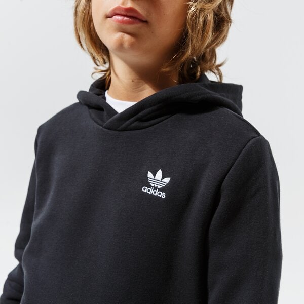 Детски суичър ADIDAS СУИТЧЪР С КАЧУЛКА HOODIE U h32352 цвят черен