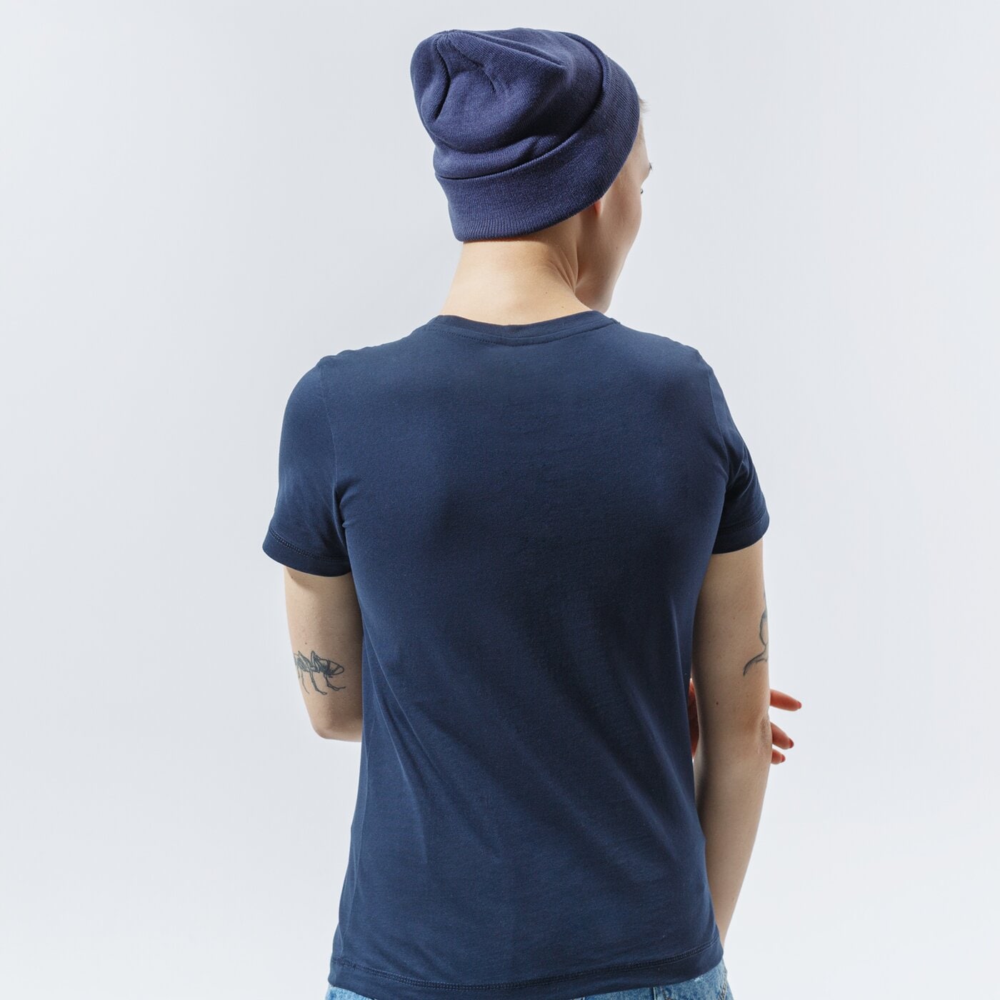 Дамска тениска CHAMPION ТЕНИСКА CREWNECK ТЕНИСКА 113223bs501 цвят тъмносин