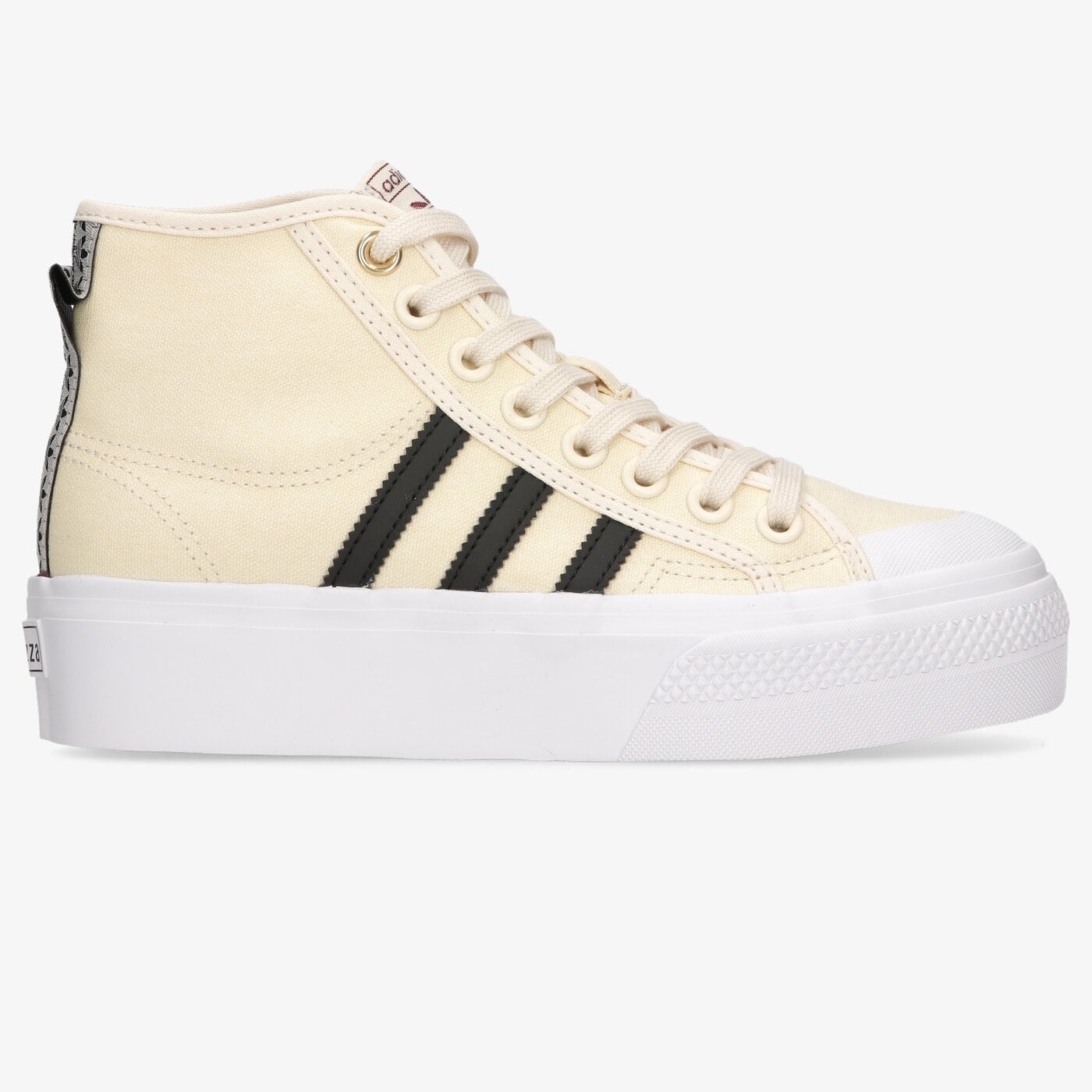 Дамски маратонки ADIDAS NIZZA PLATFORM MID W h00641 цвят бежов