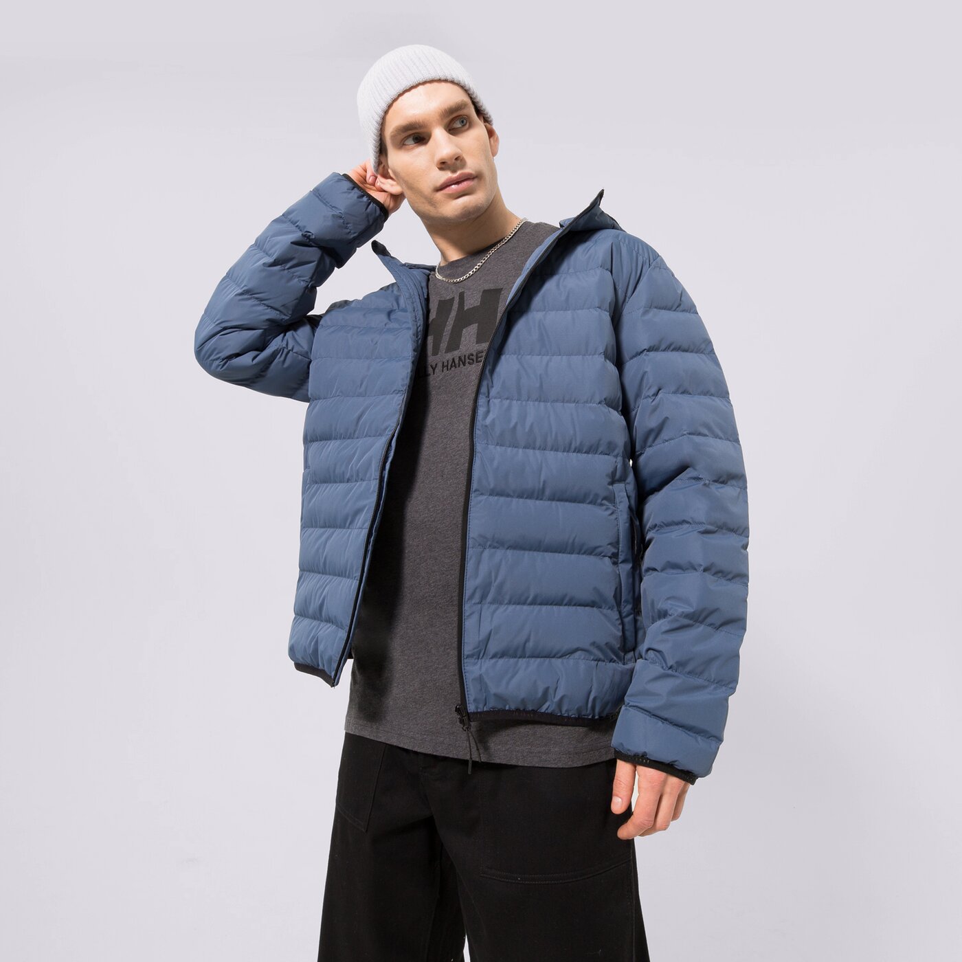 Мъжко зимно яке CONFRONT ЯКЕ ПУХЕН CONFRONT ESSENTIAL cf322kum11003 цвят син