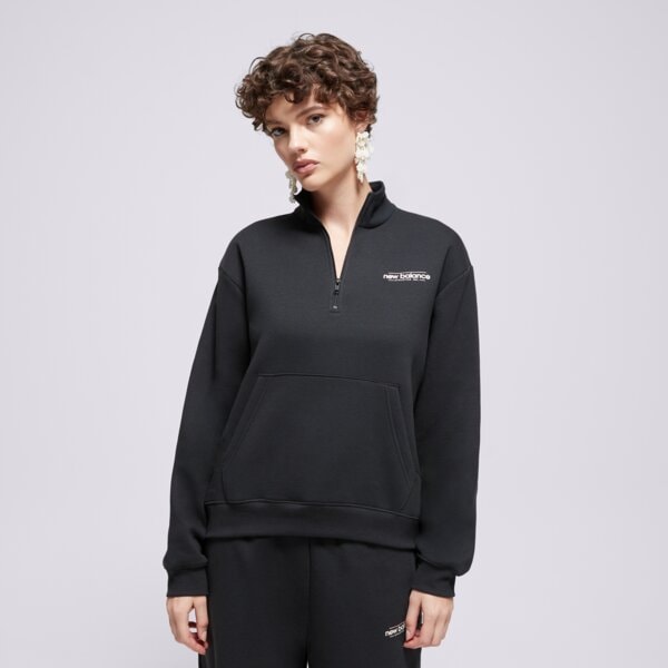 Дамски суичър NEW BALANCE СУИТЧЪР REIMAGINED FLEECE HALF ZIP wt53513bk цвят черен