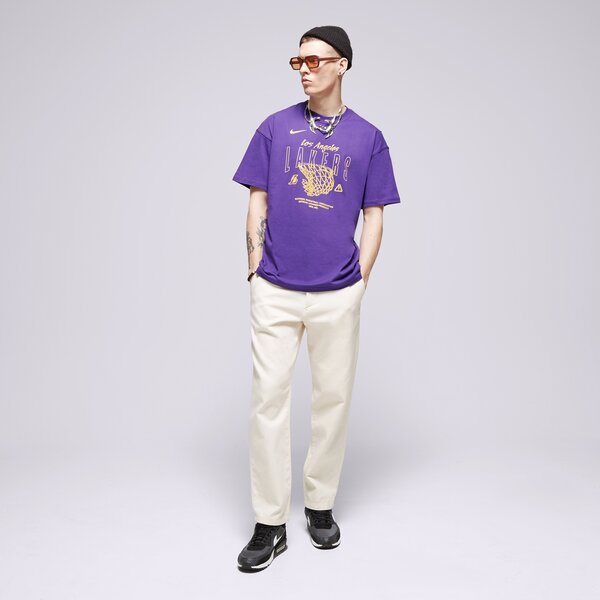 Мъжка тениска NIKE ТЕНИСКА LAL M NK CTS MAX90 1 SS TEE NBA fj0375-504 цвят виолетов