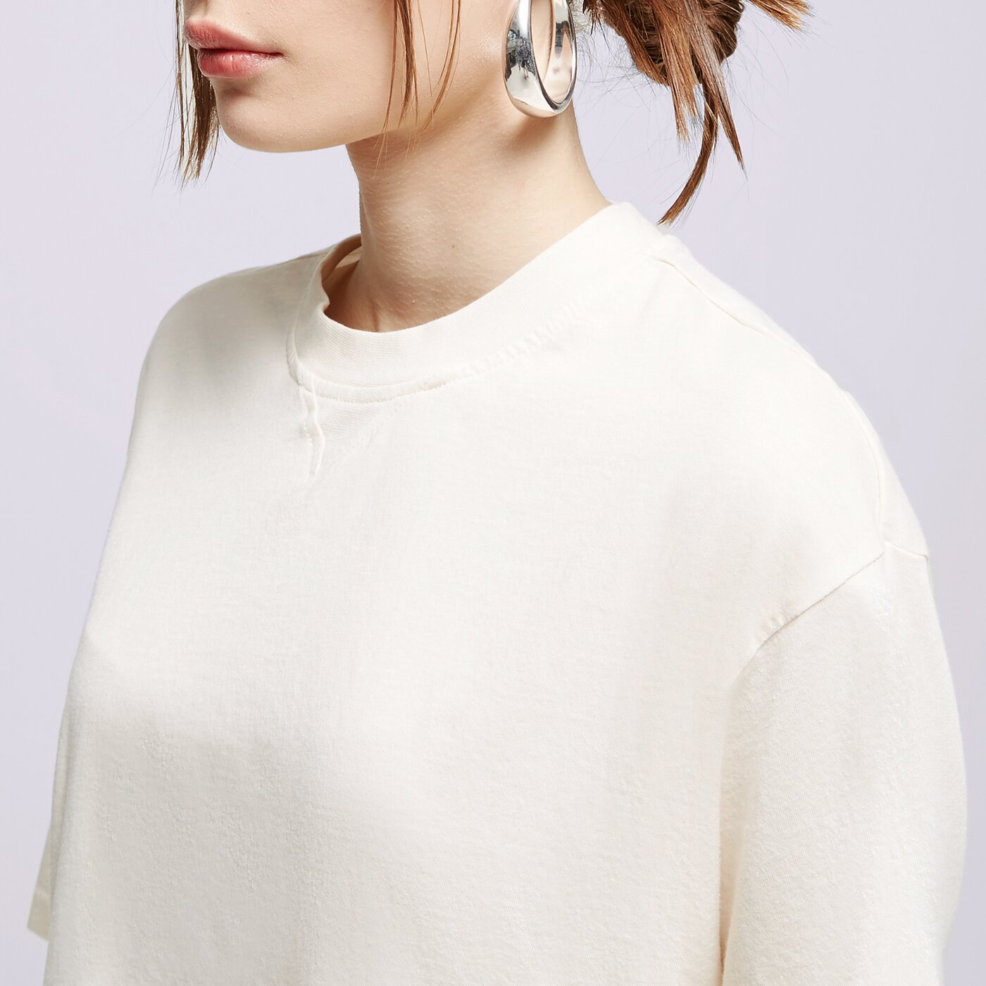 Дамска тениска REEBOK ТЕНИСКА CL RBK ND BOXY TEE hh9704 цвят бял