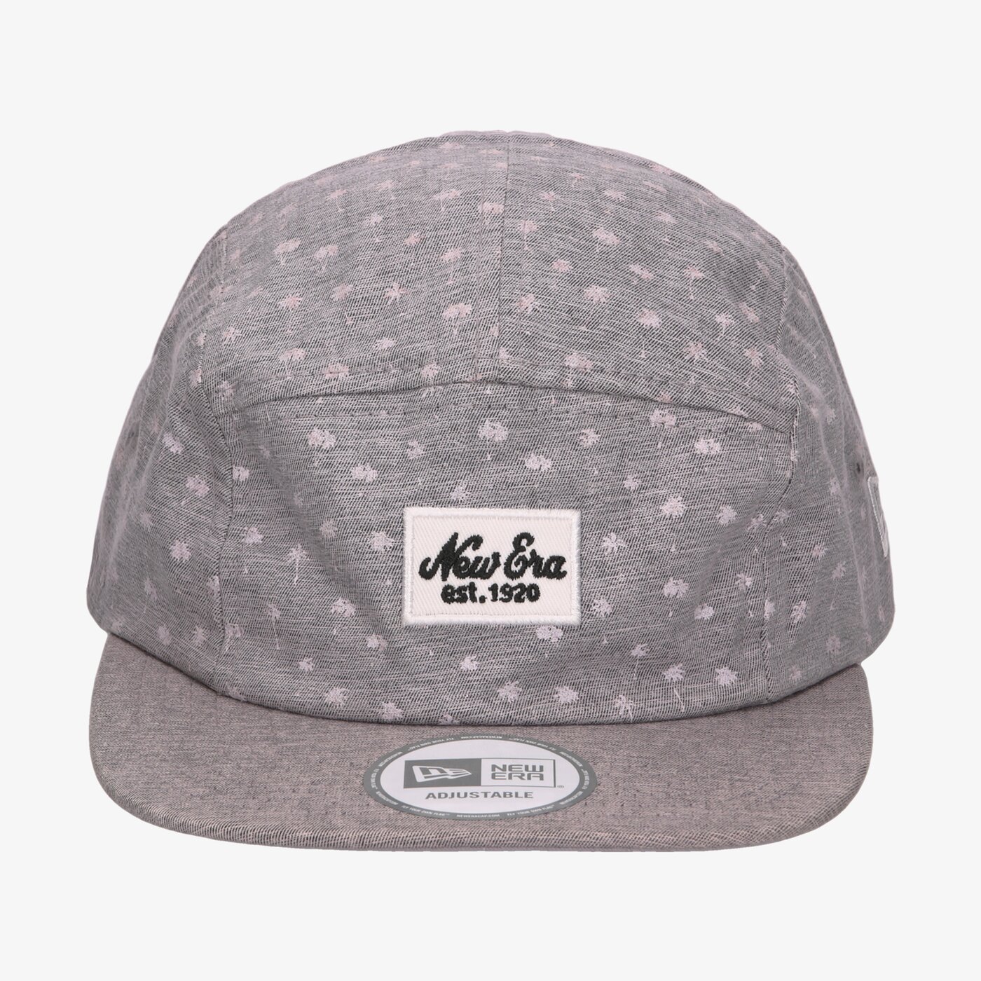 Дамска шапка с козирка NEW ERA ШАПКА MICRO PALM CAMPER NE BLK/WHT 80258942 цвят сив