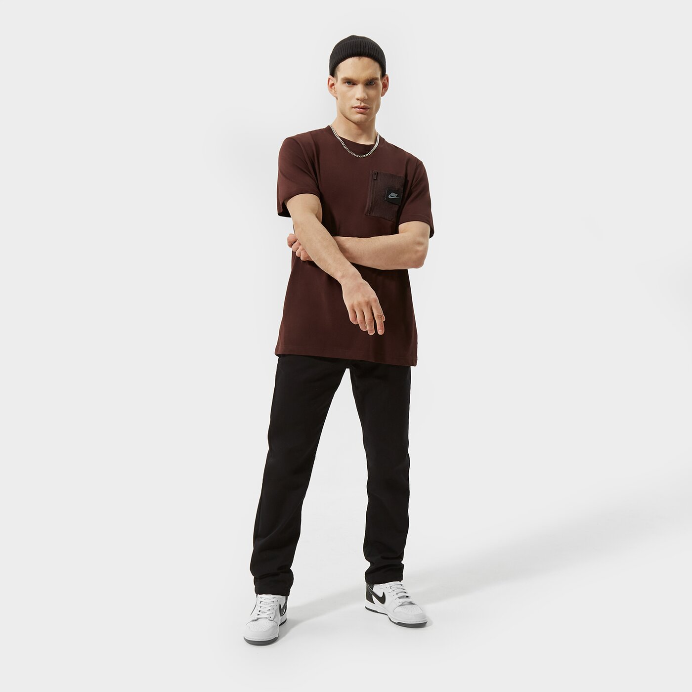 Мъжка тениска NIKE ТЕНИСКА M NSW SPU DF SS ТОП do2625-205 цвят кафяв