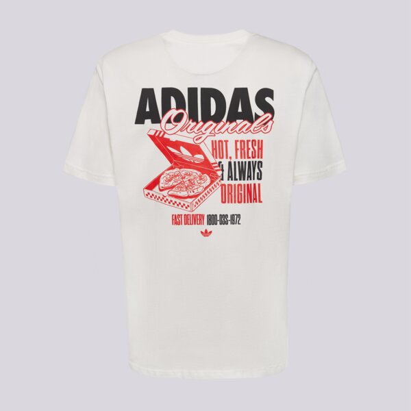 Мъжка тениска ADIDAS ТЕНИСКА PIZZA BOX TEE hy2073 цвят бял