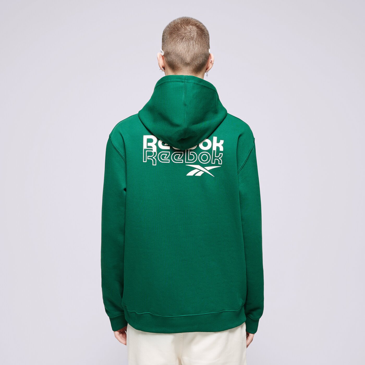 Мъжки суичър REEBOK СУИТЧЪР С КАЧУЛКА RI PROP OF RBK 100076388 цвят зелен